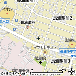 長浦ハイツ周辺の地図