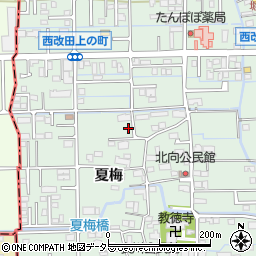 岐阜県岐阜市西改田夏梅36周辺の地図