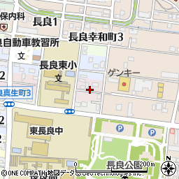 岐阜県岐阜市長良福江町周辺の地図