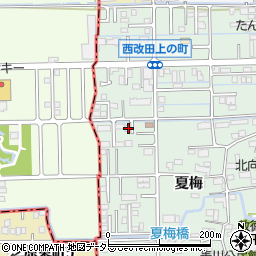 岐阜県岐阜市西改田夏梅7周辺の地図