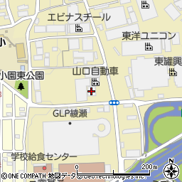 相鉄バス株式会社　綾瀬営業所周辺の地図