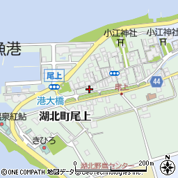 滋賀県長浜市湖北町尾上141周辺の地図