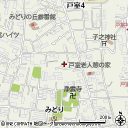 神奈川県厚木市戸室3丁目16周辺の地図