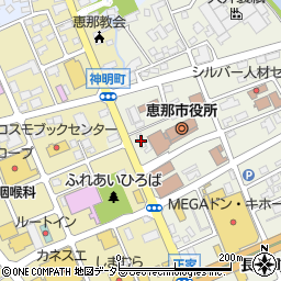 ＦＢトラベル　恵那市役所前店周辺の地図
