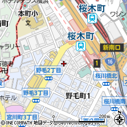 宮崎県直送軍鶏居酒屋 陣〜JIN〜 野毛店周辺の地図