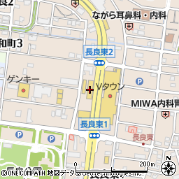 岐阜トヨタ自動車長良店周辺の地図