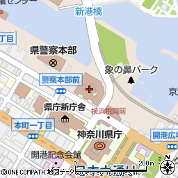 横浜税関周辺の地図