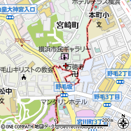 神奈川県横浜市西区宮崎町36周辺の地図