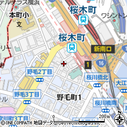 ファミリーマート横浜野毛仲通り店周辺の地図