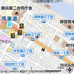 横浜銀行協会周辺の地図