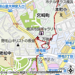 神奈川県横浜市西区宮崎町39周辺の地図