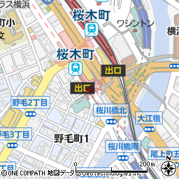 横浜市役所交通局高速鉄道本部　桜木町駅周辺の地図