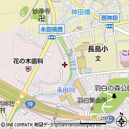岐阜県恵那市長島町永田466周辺の地図