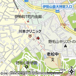 老松町内会館周辺の地図