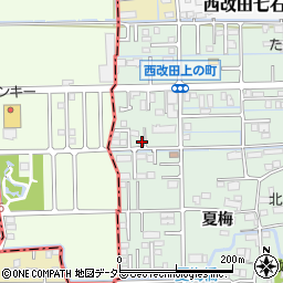 岐阜県岐阜市西改田上の町80-1周辺の地図