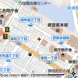 東急ライフィア馬車道コインパーキング周辺の地図