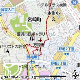 神奈川県横浜市西区宮崎町12周辺の地図