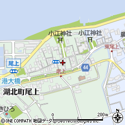 滋賀県長浜市湖北町尾上83周辺の地図