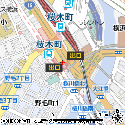 伊勢佐木警察署桜木町駅前交番周辺の地図