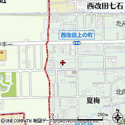 岐阜県岐阜市西改田上の町80-3周辺の地図