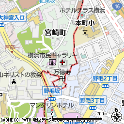 神奈川県横浜市西区宮崎町13周辺の地図