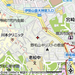 神奈川県横浜市西区老松町周辺の地図