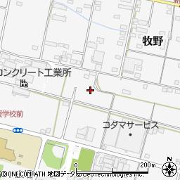 岐阜県美濃加茂市牧野2864-1周辺の地図