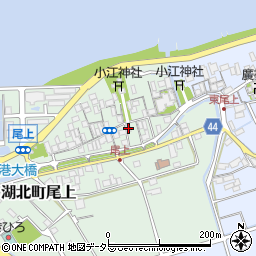 滋賀県長浜市湖北町尾上79周辺の地図