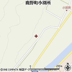 鳥取県鳥取市鹿野町小別所323周辺の地図