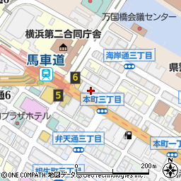 グリフィン横浜・馬車道駅前周辺の地図