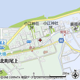 滋賀県長浜市湖北町尾上45周辺の地図