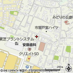 神奈川県厚木市戸室5丁目16周辺の地図