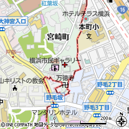 神奈川県横浜市西区宮崎町17周辺の地図