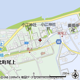 滋賀県長浜市湖北町尾上34周辺の地図