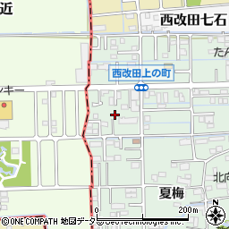 岐阜県岐阜市西改田上の町80-2周辺の地図