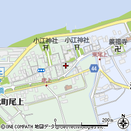 滋賀県長浜市湖北町尾上21周辺の地図