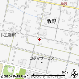 岐阜県美濃加茂市牧野2873-3周辺の地図