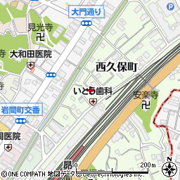 神奈川県横浜市保土ケ谷区西久保町周辺の地図
