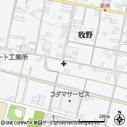 岐阜県美濃加茂市牧野2873周辺の地図