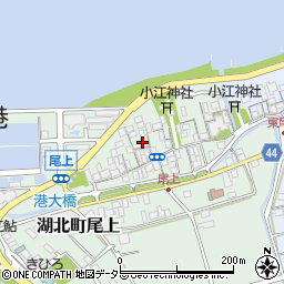 滋賀県長浜市湖北町尾上111周辺の地図