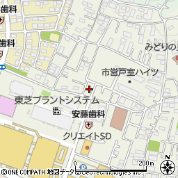 神奈川県厚木市戸室5丁目17周辺の地図
