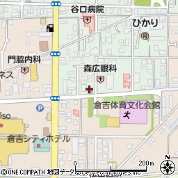倉吉上井一郵便局周辺の地図
