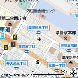 元浜町通パーキングメーター周辺の地図