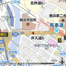 横浜市馬車道駐車場周辺の地図