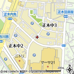 岐阜県岐阜市正木中周辺の地図