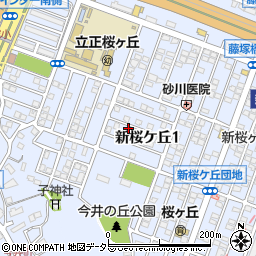 神奈川県横浜市保土ケ谷区新桜ケ丘1丁目周辺の地図