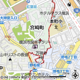 神奈川県横浜市西区宮崎町21周辺の地図