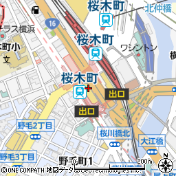 大衆酒場 ホームベース ぴおシティ桜木町店周辺の地図