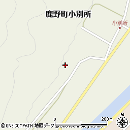 鳥取県鳥取市鹿野町小別所324周辺の地図