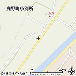 鳥取県鳥取市鹿野町小別所790周辺の地図